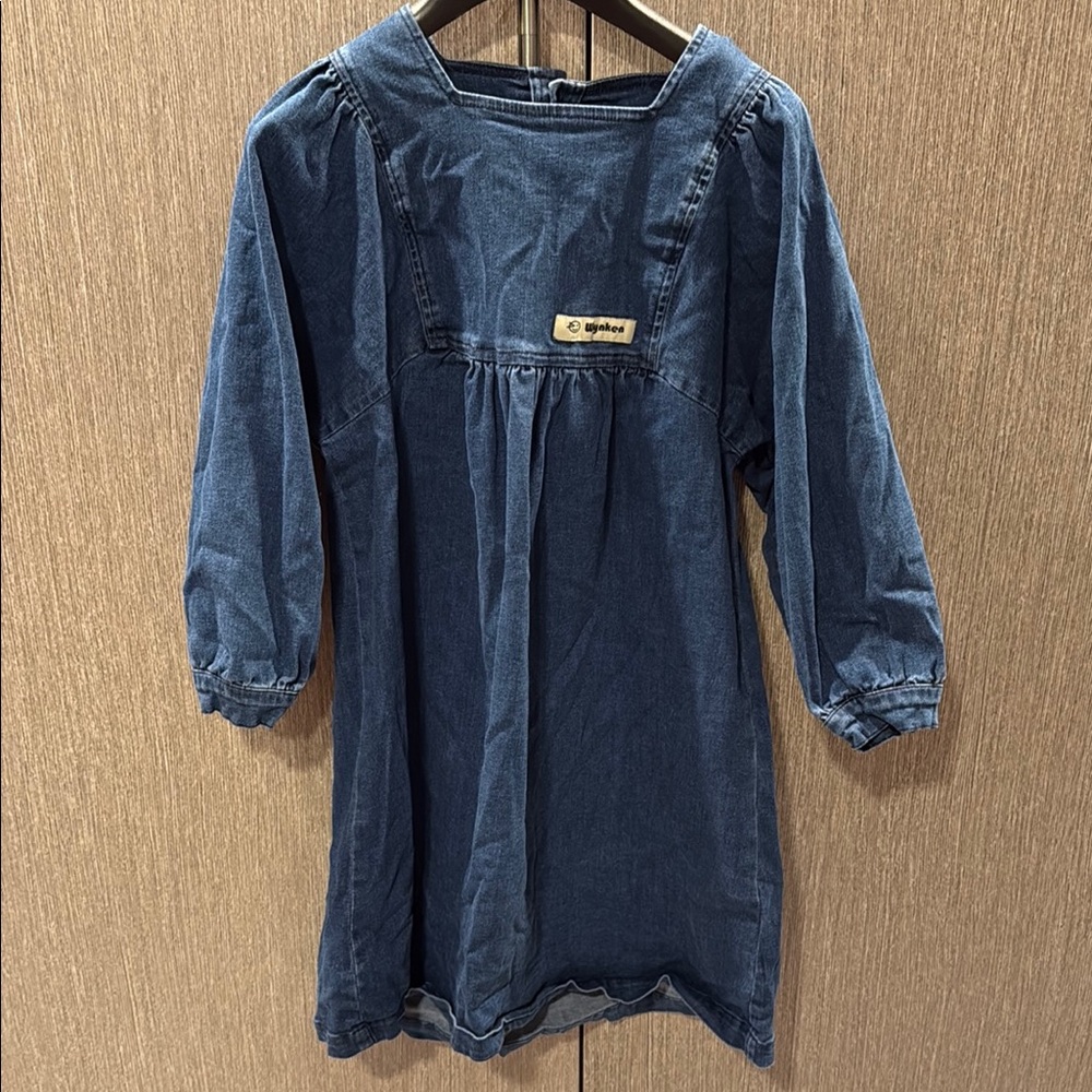 Denim Blue Kids Dress wynken size 6 girls